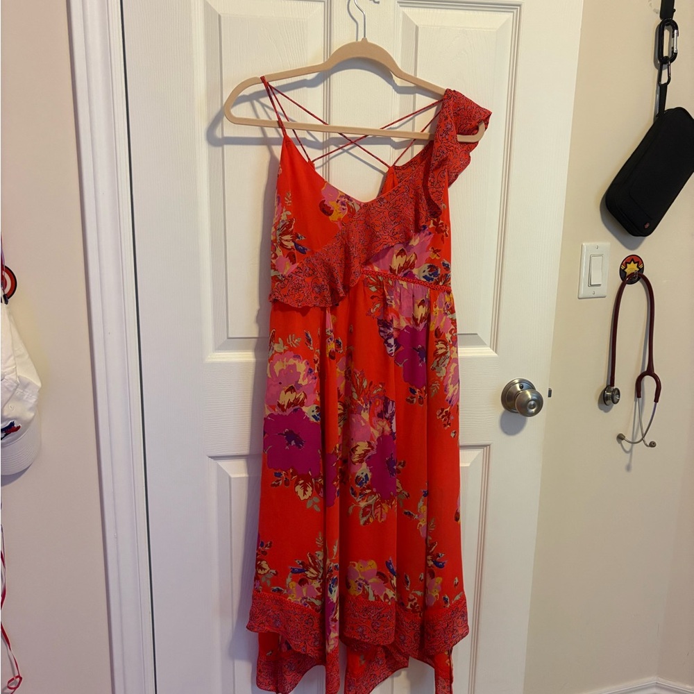 Maeve Red and Purple Dress